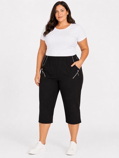 Immagine di CURVY GIRL STRETCH BERMUDA ELASTICATED WAIST